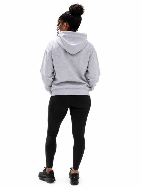 Healed & Pretty Gray &  Aqua Blue Hoodie